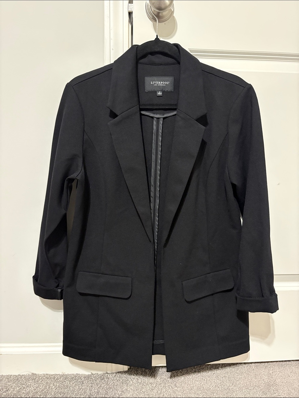 Liverpool Los Angeles Womens Boyfriend Blazer Princess Dart Black